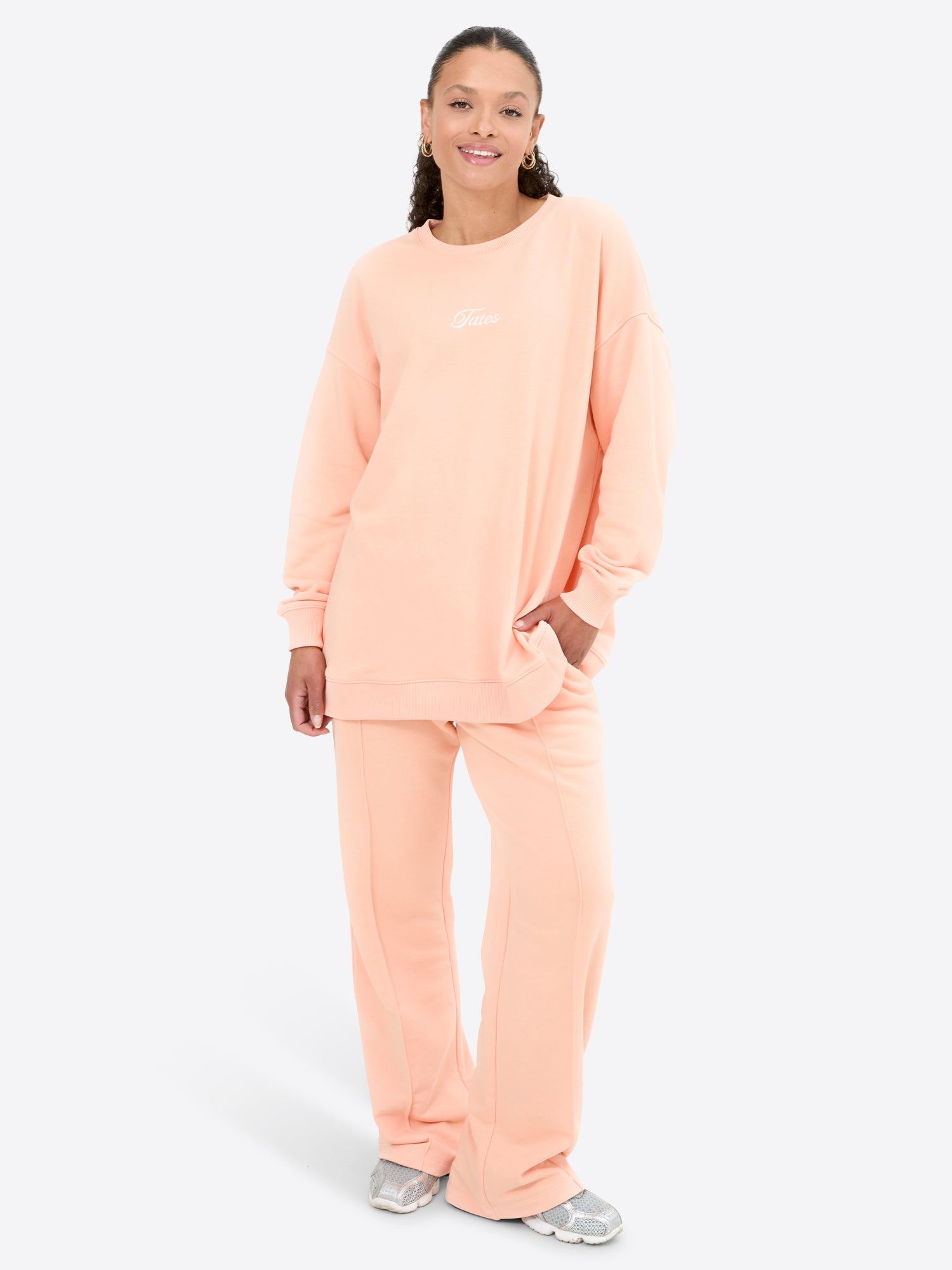 Light Jogginghose mit Biese – Peach