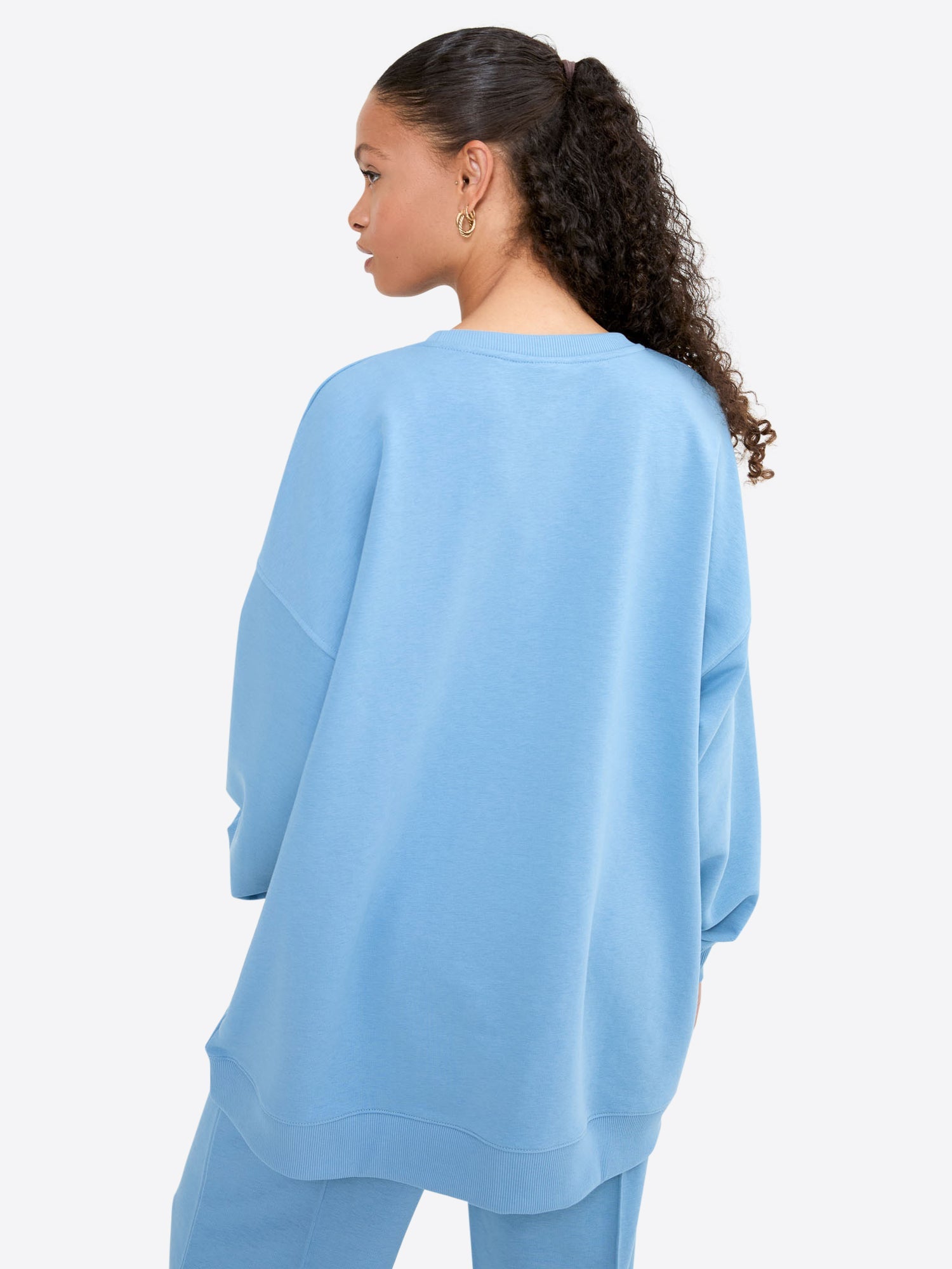 Original Light Wide Waistband Sweater – Dusty Blue