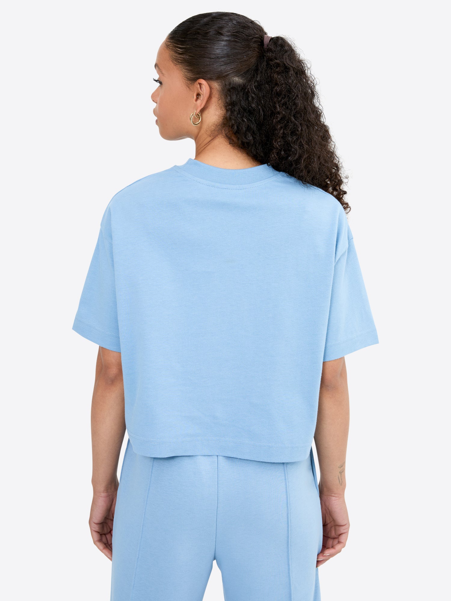 Crop Shirt – Dusty Blue