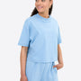 Crop T-Shirt – Dusty Blue