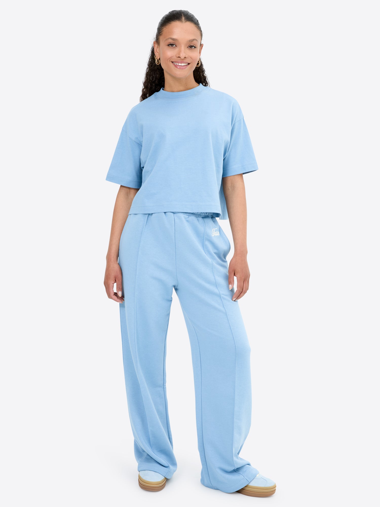 Crop Shirt – Dusty Blue