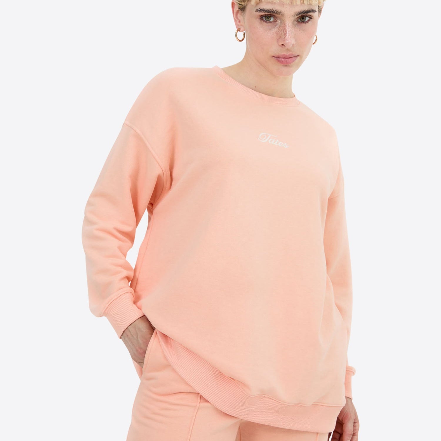 Original Light Wide Waistband Sweater – Peach