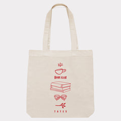 Tote bag mit "Book Club" Motiv