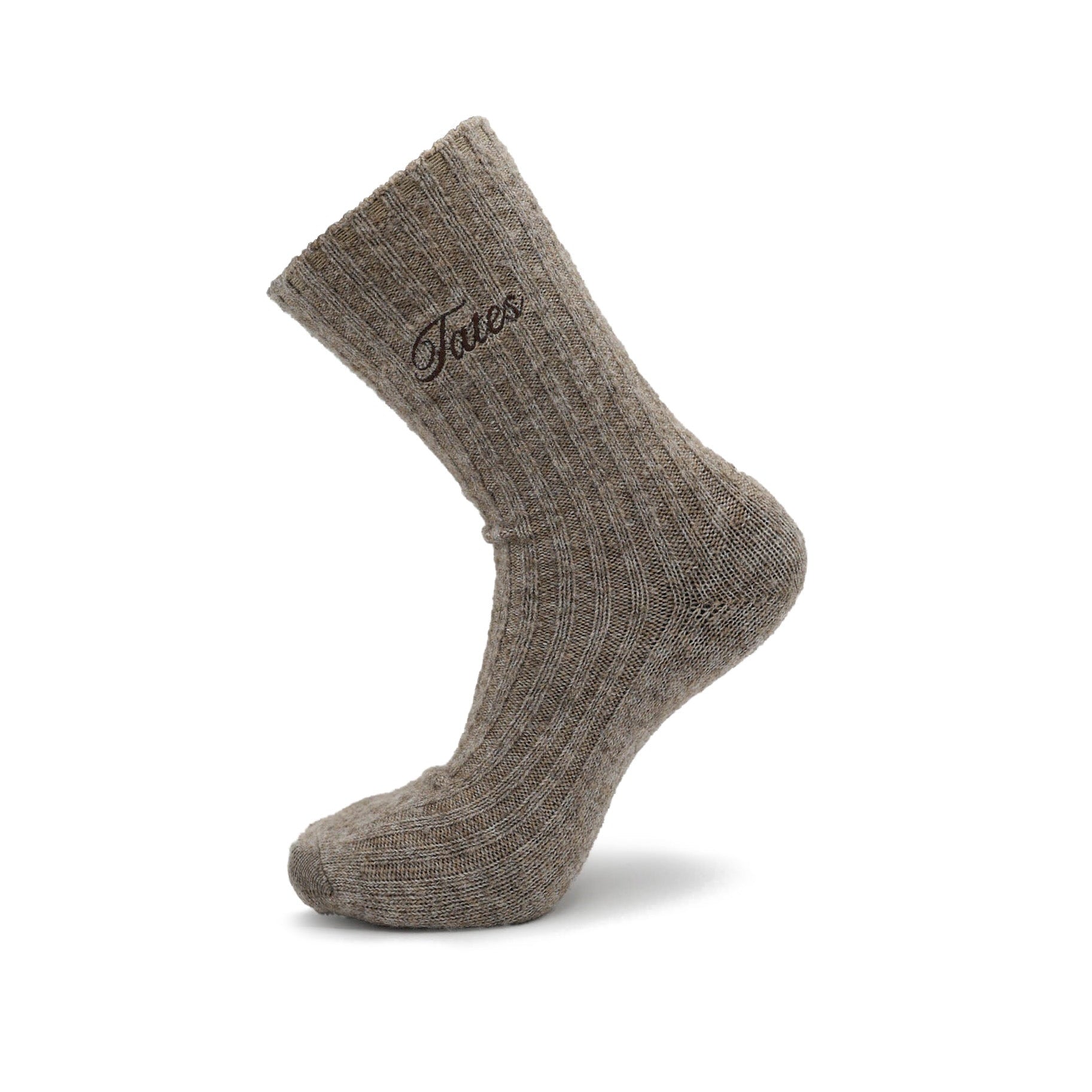 Wollmix Socken – Taupe