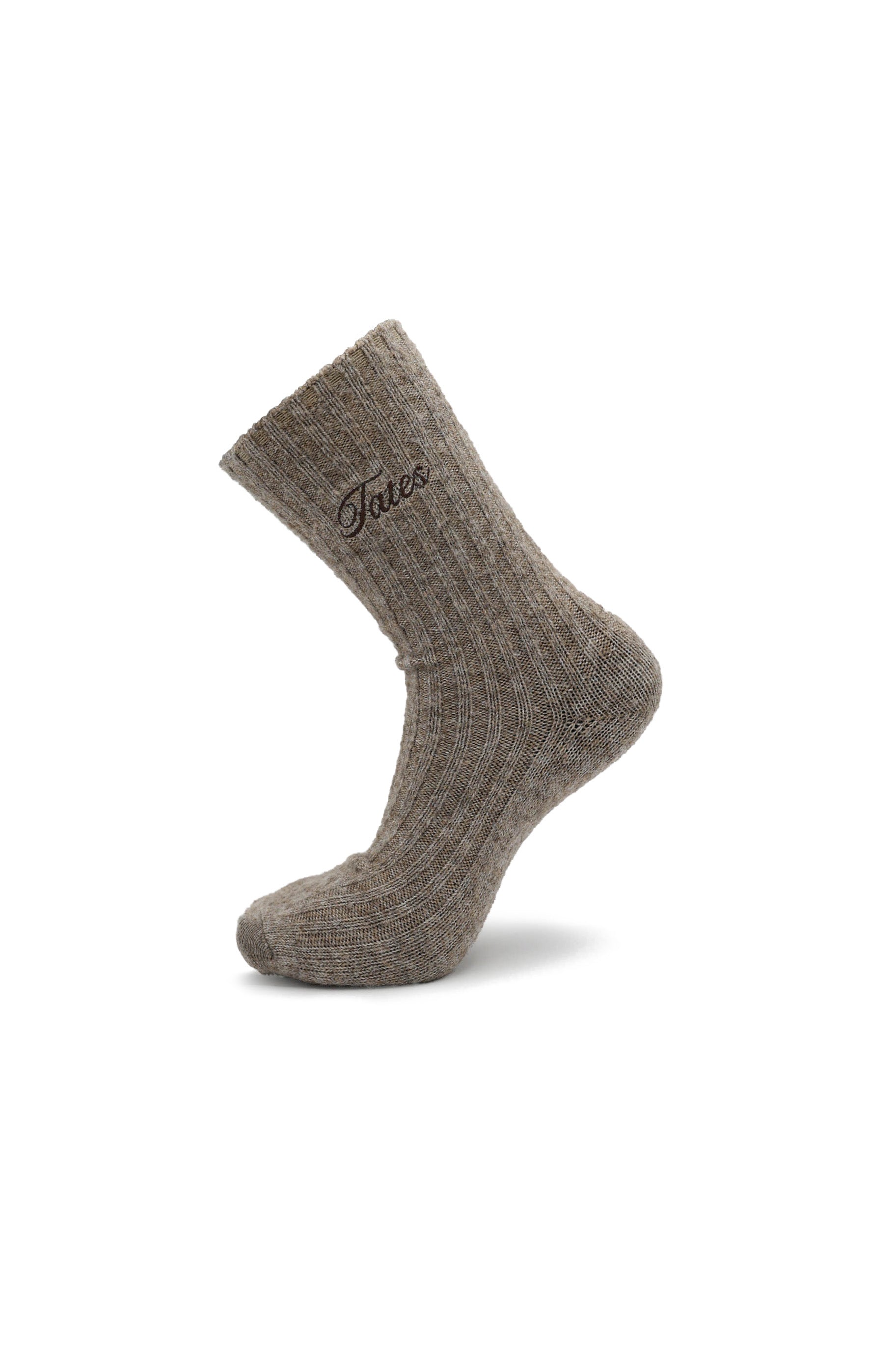 Wollmix Socken – Taupe