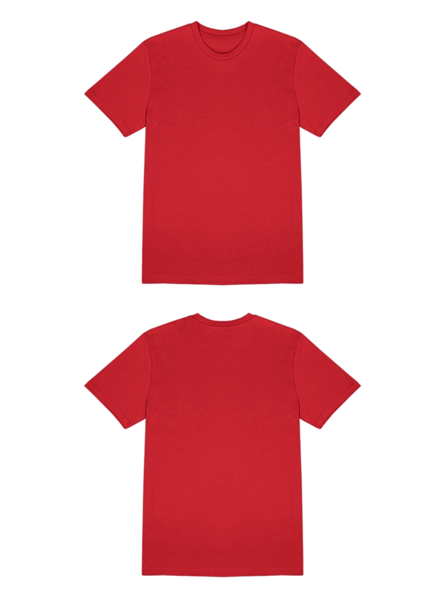Basic (Build your own) T-Shirt Kräftige Farben – Red
