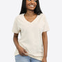 V-Ausschnitt T-Shirt – Beige