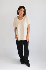 V-Neck Soft Touch T-Shirt (Oversized)