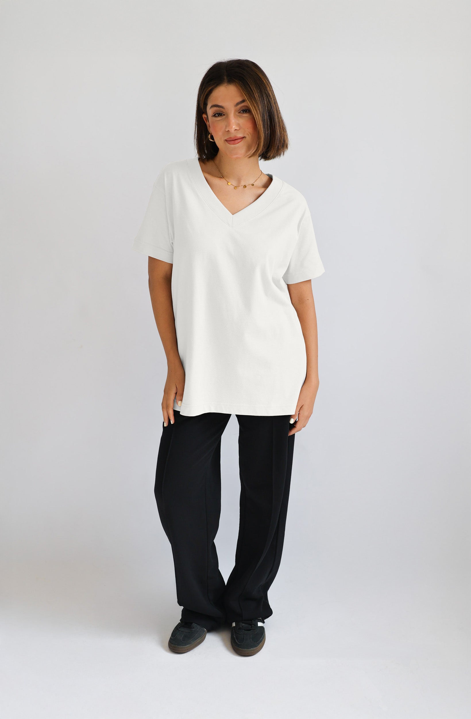 V-Neck T-Shirt – Off white