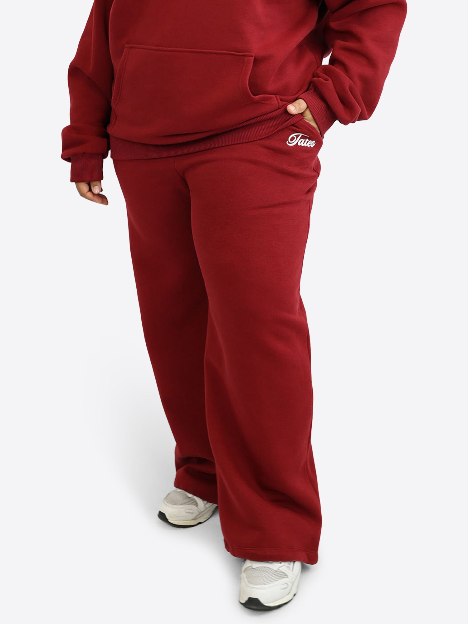 Verstellbare Jogginghose – Cranberry