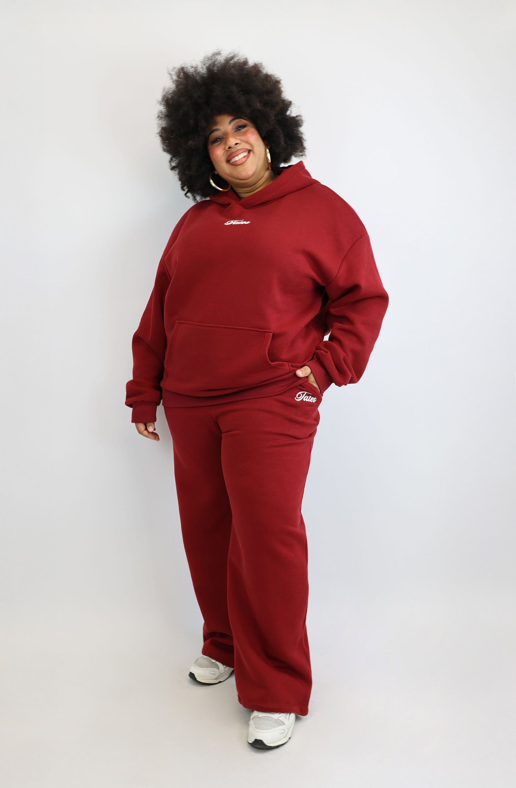 Verstellbare Jogginghose – Cranberry