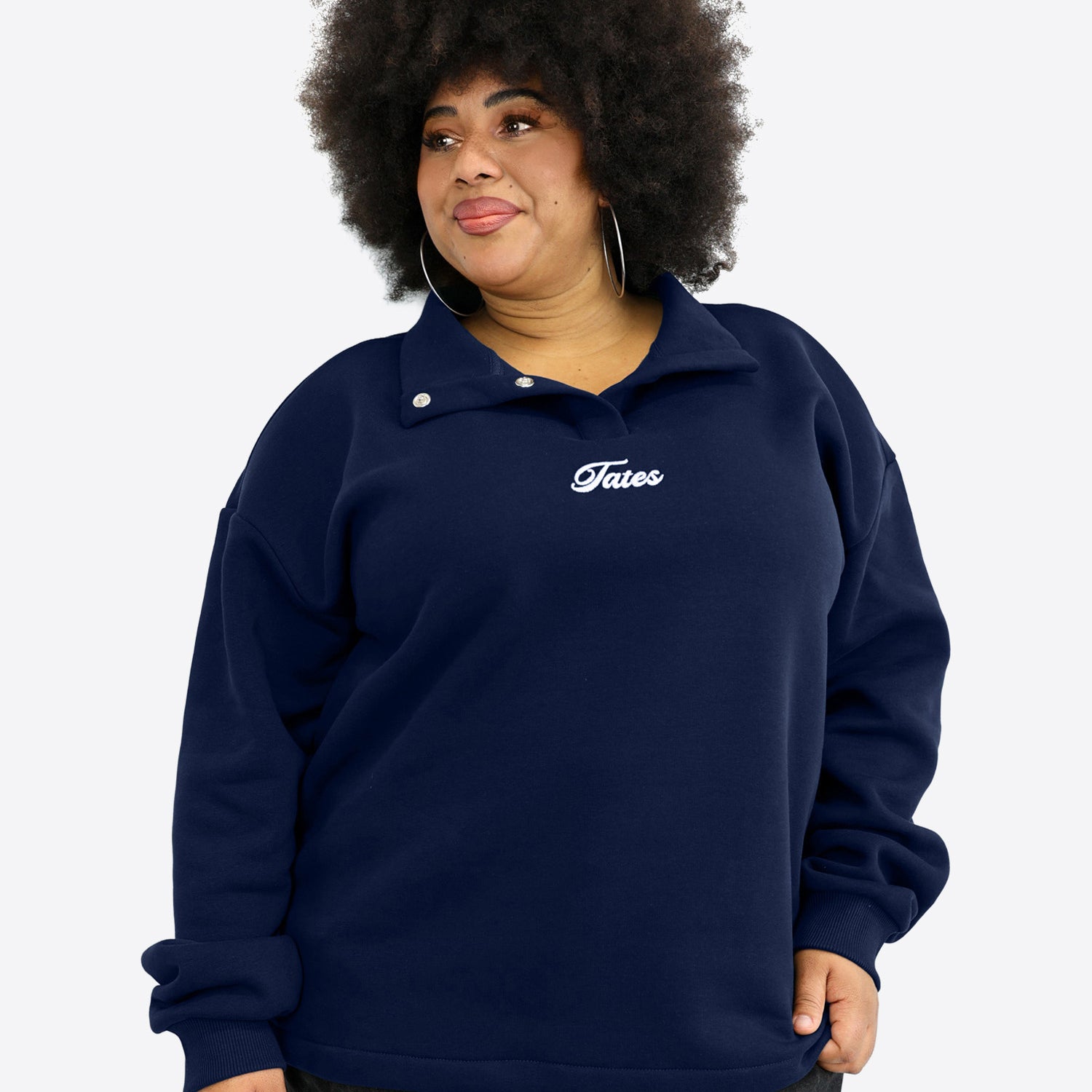 Verstellbarer Crop Sweater – Midnight Blue