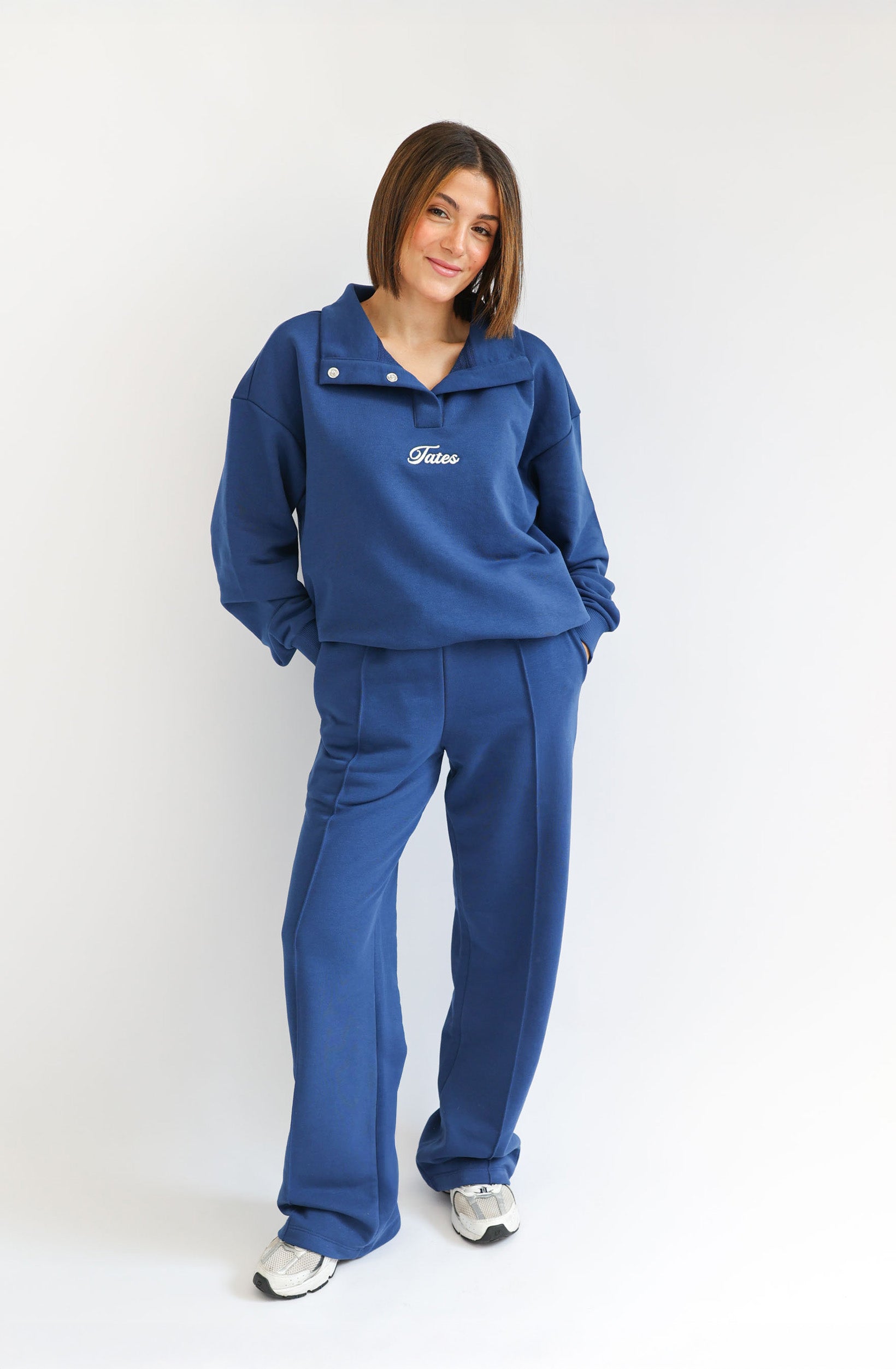 Verstellbarer Light Crop Sweater – Navy