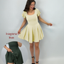 Short Skort Kleid Ivy - Pastellgelb