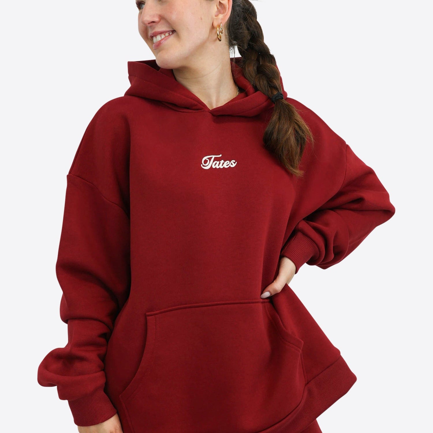 Original Wide Waistband Hoodie 2.0 – Cranberry