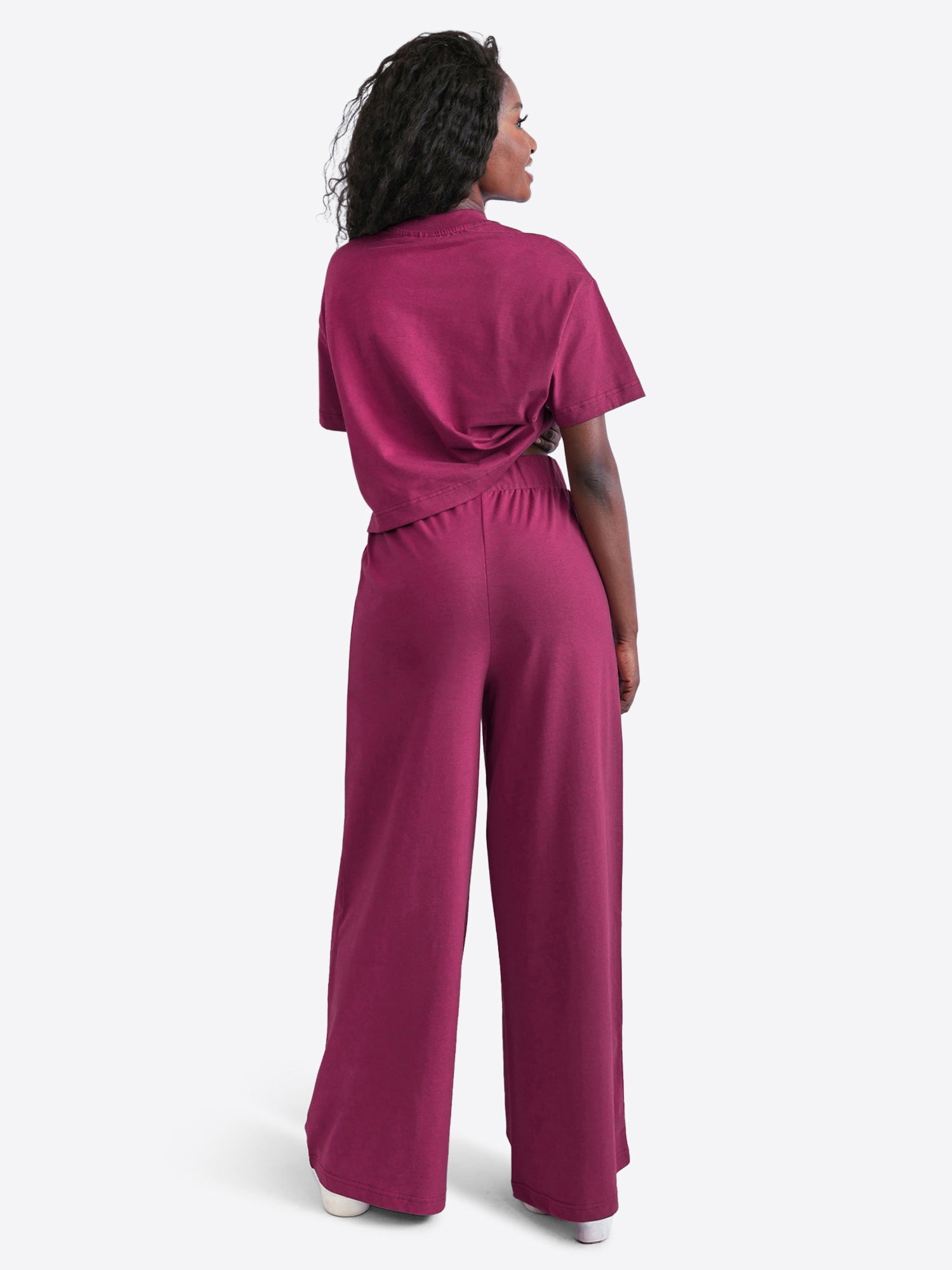 Wide Leg Hose – Berry