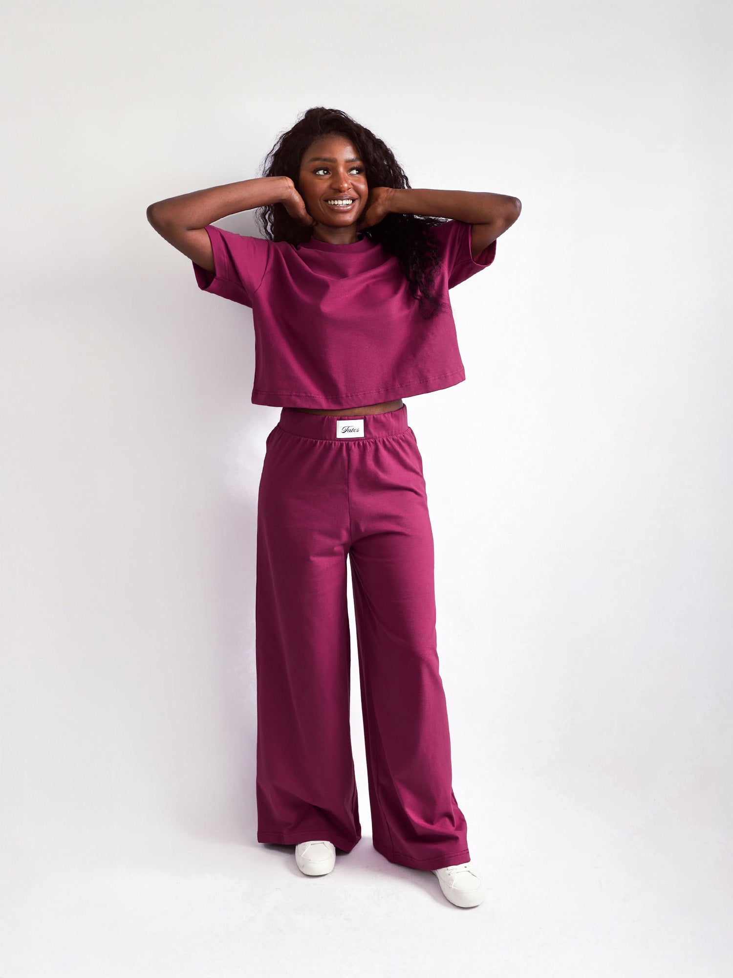 Wide Leg Hose – Berry