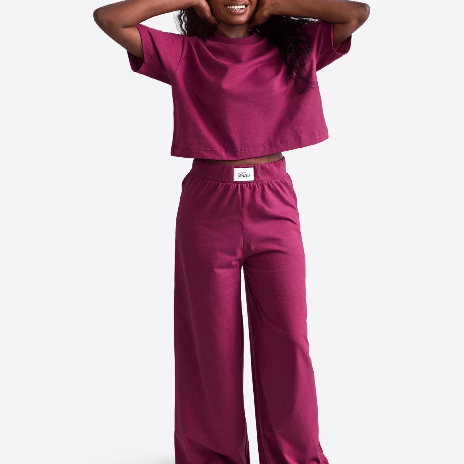 Wide Leg Hose – Berry